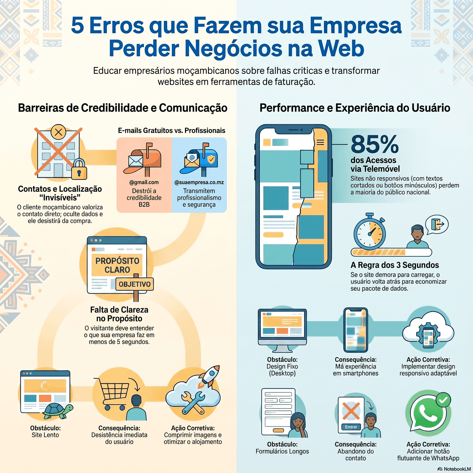 5 Erros Comuns em Sites de Empresas Moçambicanas e Como Evitá-los