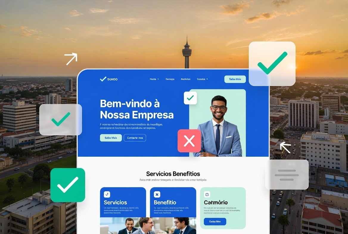 O que colocar na página inicial de um site