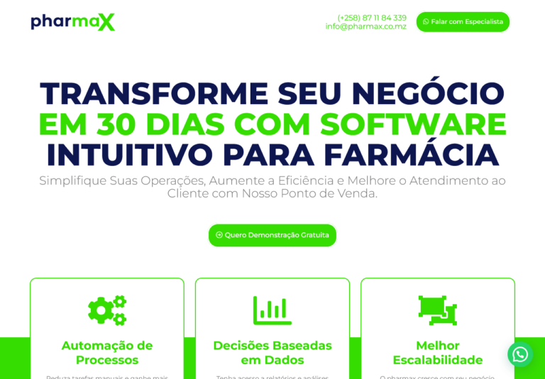 Imagem do projecto PHARMAX